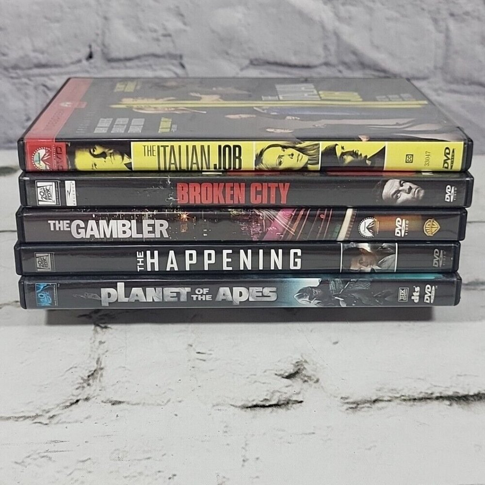 Mark Wahlberg Movies DVD Lot Of 5 Drama Happening Gambler Italian Job